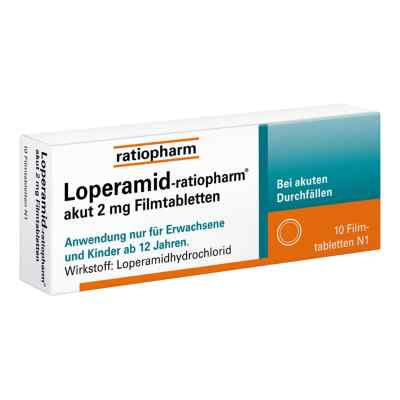 Loperamid-ratiopharm akut 2 mg Filmtabletten