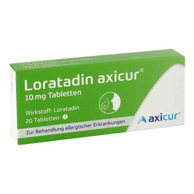 Loratadin axicur 10 mg Tabletten 20 stk von  PZN 14293767