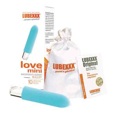 Lubexxx Love Mini Massager Türkis Rechargeable 1 stk von MAKE Pharma GmbH & Co. KG PZN 16926260