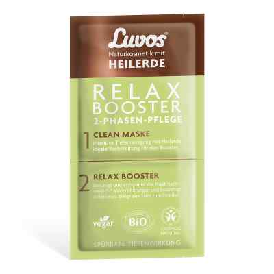 Luvos Heilerde Relax Booster&clean Maske 2+7,5ml 1 Pck von Heilerde-Gesellschaft Luvos Just PZN 16036046
