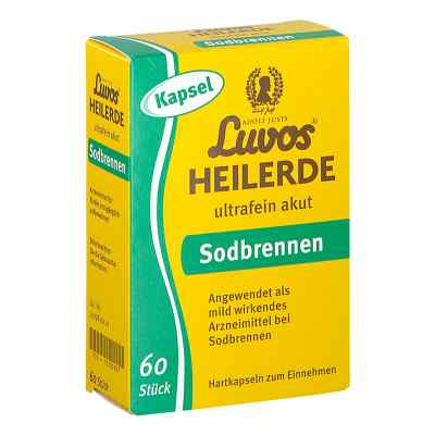 Luvos Heilerde Ultrafein Akut Sodbrennen Kapseln 60 stk von Heilerde-Gesellschaft Luvos Just PZN 18380687