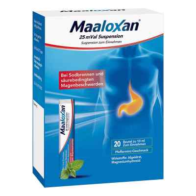 MAALOXAN® Suspension bei Sodbrennen mit Magenschmerzen 20X10 ml von A. Nattermann & Cie GmbH PZN 01427367