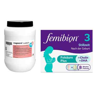 Magnerot Classic N Tabletten + Femibion 3 Stillzeit Kombipackung