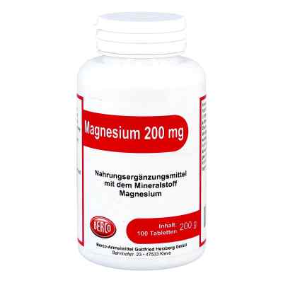 Magnesium 200 mg Berco Tabletten 100 stk von Berco-ARZNEIMITTEL PZN 12903919