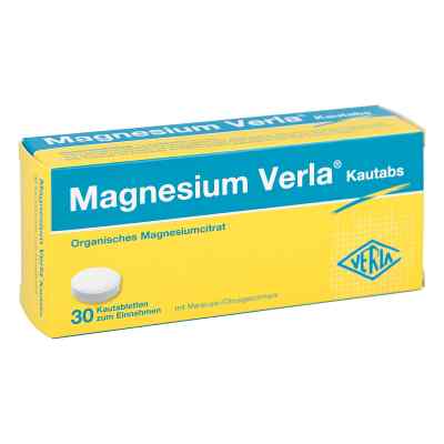 Magnesium Verla Kautabs 30 stk von Verla-Pharm Arzneimittel GmbH &  PZN 12354513