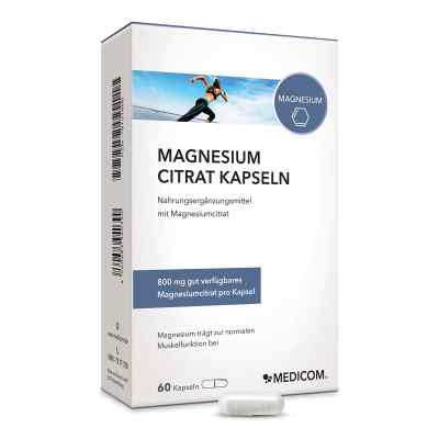 Magnesiumcitrat Kapseln 60 stk von Medicom Pharma GmbH PZN 18131866