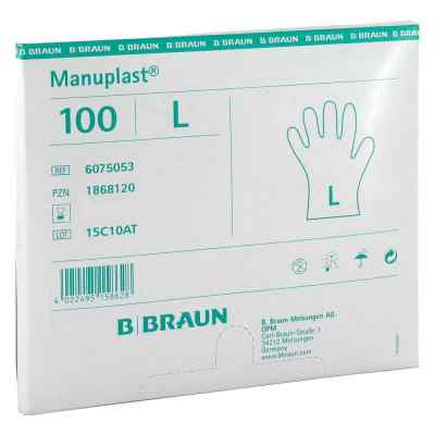 Manuplast Einmal Handschuhe gross, hell 100 stk von B. Braun Melsungen AG PZN 01868120