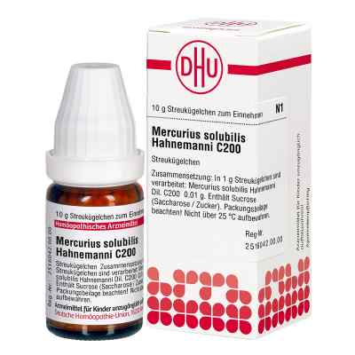 Mercurius Solub. C 200 Globuli Hahnemann  10 g von DHU-Arzneimittel GmbH & Co. KG PZN 02927362