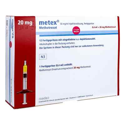 Metex Fs 20 mg 50 mg/ml iniecto -lsg.i.e.fertigspr. 12 stk von Medac GmbH PZN 01178154