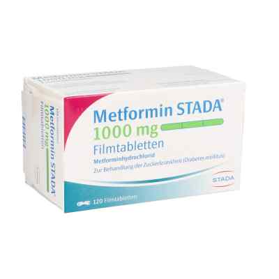 Metformin Stada 1.000 mg Filmtabletten 120 stk von STADAPHARM GmbH PZN 02781757