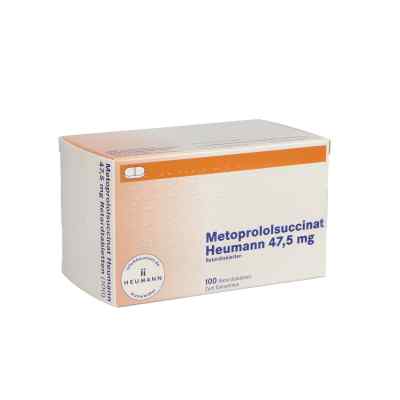 Metoprololsuccinat Heumann 47,5mg 100 stk von HEUMANN PHARMA GmbH & Co. Generi PZN 00220693