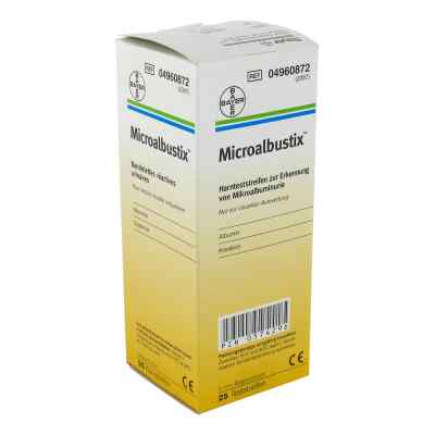 Microalbustix Harnteststreifen visuell auswertb. 25 stk von Siemens Healthcare GmbH PZN 00574296