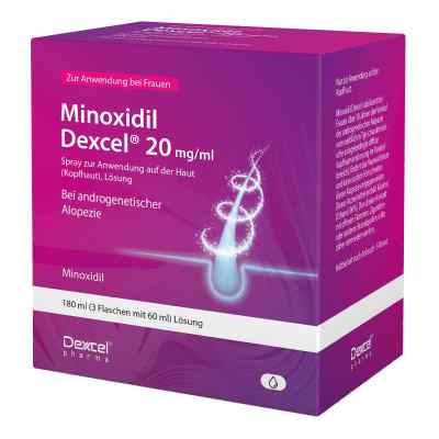 Minoxidil Dexcel 20 mg/ml Spray für Frauen