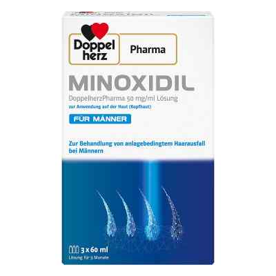 Minoxidil DoppelherzPharma für Männer 50 mg/ml Lösung zur Anwend 3X60 ml von Queisser Pharma GmbH & Co. KG PZN 17268563
