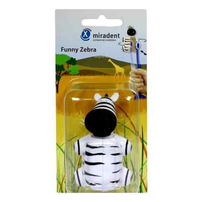 Miradent Kinderzahnbürstenhalter Funny Zebra 1 stk von Hager Pharma GmbH PZN 00241554