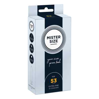 Mister Size 53 Kondome 10 stk von IMP GmbH International Medical P PZN 14376045