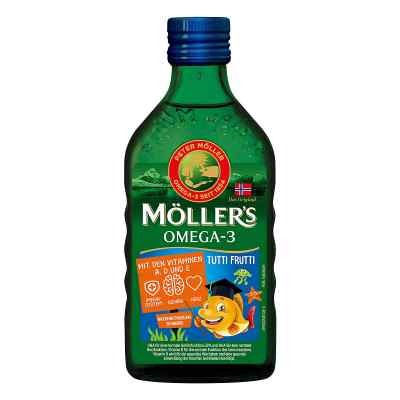 Möller's Omega-3 Kids Fruchtgeschmack Öl 250 ml von Kyberg Pharma Vertriebs GmbH PZN 15638429