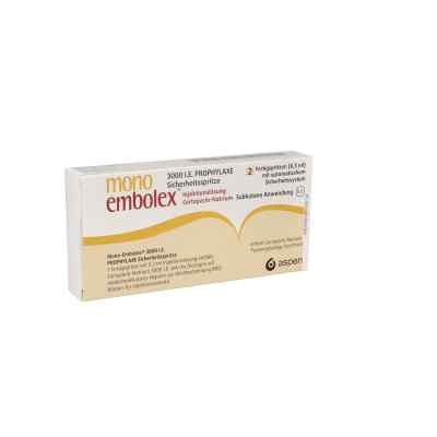 Mono Embolex 3.000 I.e.prophyl.sicherh.spr. 2 stk von Mylan Healthcare GmbH PZN 01454358