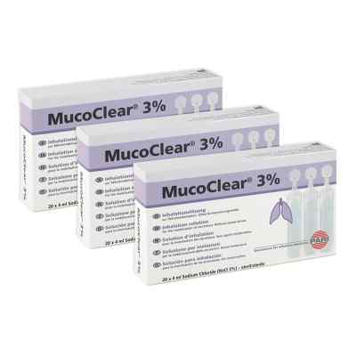 Mucoclear 3% Nacl Inhalationslösung 60X4 ml von Pari GmbH PZN 08100250
