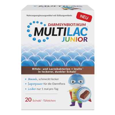 Multilac Darmsynbiotikum Junior Täfelchen 20 stk von Unilab GmbH PZN 18773441