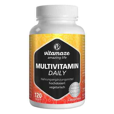Multivitamin Daily ohne Jod vegetarisch Kapseln 120 stk von Vitamaze GmbH PZN 16018551