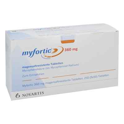 Myfortic 360 mg magensaftresistente Tabletten 5X50 stk von NOVARTIS Pharma GmbH PZN 01755404