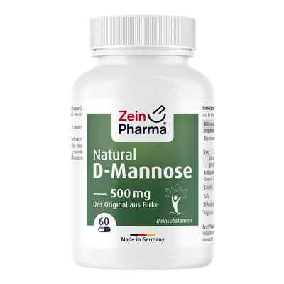 Natural D-mannose 500 mg Kapseln 60 stk von Zein Pharma - Germany GmbH PZN 09612319