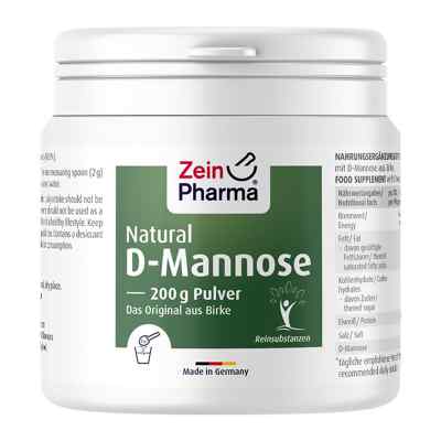 Natural D-mannose aus Birke Zeinpharma Pulver 200 g von Zein Pharma - Germany GmbH PZN 13905719