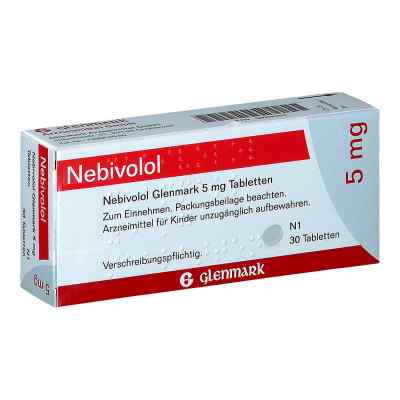 Nebivolol Glenmark 5 mg Tabletten 30 stk von Glenmark Arzneimittel GmbH PZN 09098354