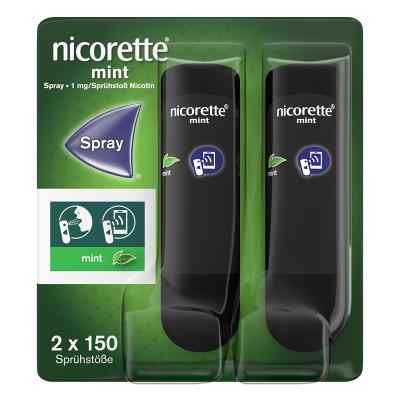 Nicorette Mint Spray mit Nikotin 2 stk von Johnson & Johnson GmbH (OTC) PZN 18215155