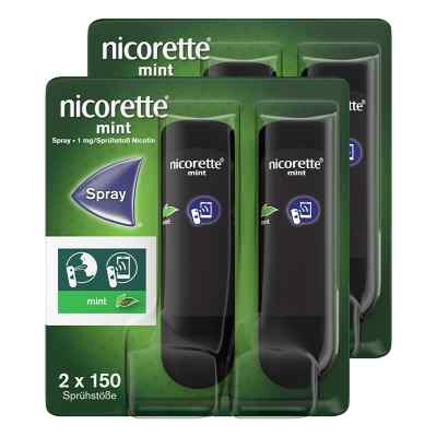 Nicorette mint Spray mit Nikotin 2x2 stk von Johnson & Johnson GmbH (OTC) PZN 08101910