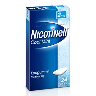 Nicotinell Kaugummi 2 mg Cool Mint (Minz-Geschmack) 24 stk von GlaxoSmithKline Consumer Healthc PZN 06580346