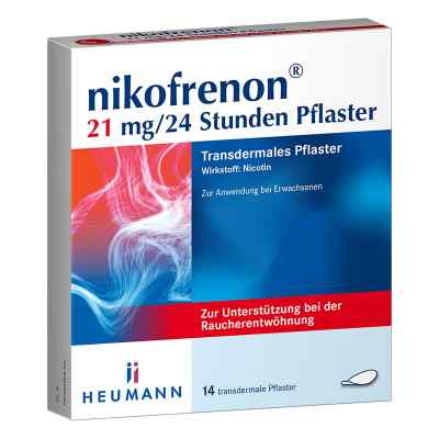 Nikofrenon 21mg 24std Pflaster 14 stk von HEUMANN PHARMA GmbH & Co. Generi PZN 15993277