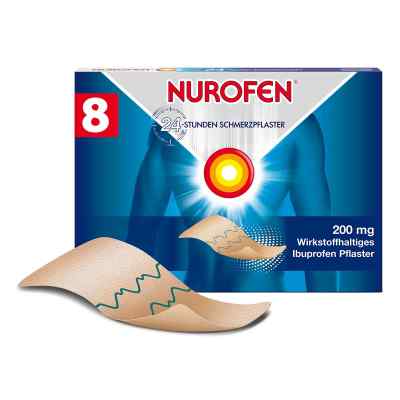 NUROFEN 24-Stunden Ibuprofen Schmerzpflaster 200 mg 8 stk von Reckitt Benckiser Deutschland Gm PZN 07045715