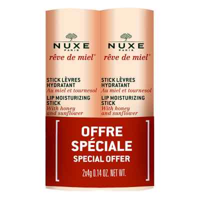 Nuxe Reve De Miel Lippenpflegestift Doppelpack 2X4 g von NUXE GmbH PZN 14162611