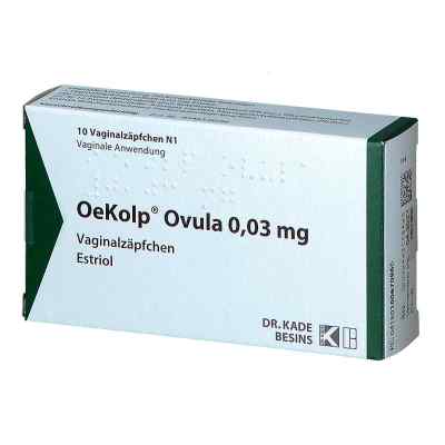 Oekolp Ovula 0,03 mg Vaginalsuppositorien 10 stk von Besins Healthcare Germany GmbH PZN 10067086
