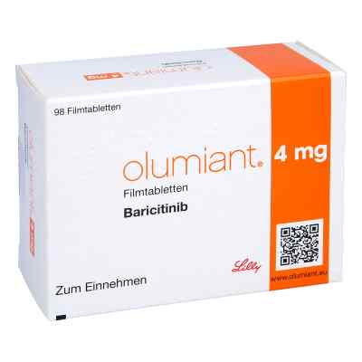 Olumiant 4 mg Filmtabletten 98 stk von LILLY DEUTSCHLAND GmbH PZN 12652943