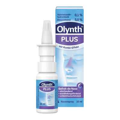 Olynth Plus 0,1 % / 5 % Nasenspray für Erwachsene und Schulkinde 10 ml von Johnson & Johnson GmbH (OTC) PZN 13856688