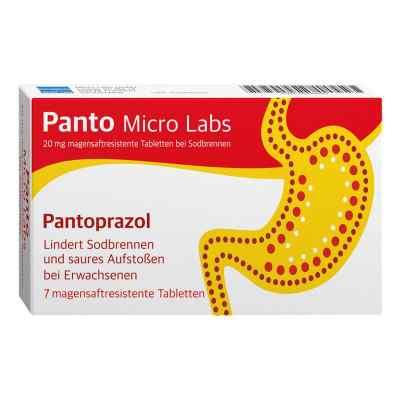 Panto Micro Labs 20Mg Magensaftresist. Tabletten bei Sodbrennen 7 stk von Micro Labs GmbH PZN 18203620