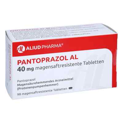 Pantoprazol AL 40mg 98 stk von ALIUD Pharma GmbH PZN 01249233
