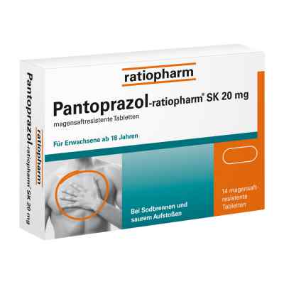 Pantoprazol-ratiopharm SK 20mg 14 stk von ratiopharm GmbH PZN 05520856