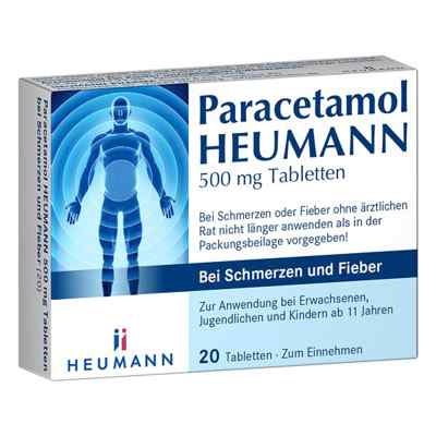 Paracetamol Heumann 500mg Tab.b.schmerzen U.fieber 20 stk von HEUMANN PHARMA GmbH & Co. Generi PZN 16352066