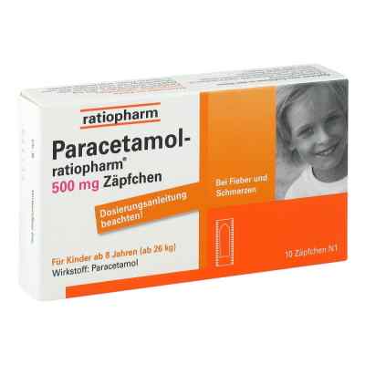 Paracetamol ratiopharm 500mg Zäpfchen