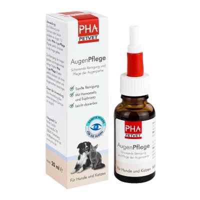 Pha Augenpflege Tropfen für Hunde /Katzen 20 ml von PetVet GmbH PZN 15202258