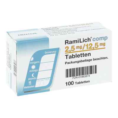 Ramilich compositus 2,5 mg/12,5 mg Tabletten 100 stk von Zentiva Pharma GmbH PZN 01983973
