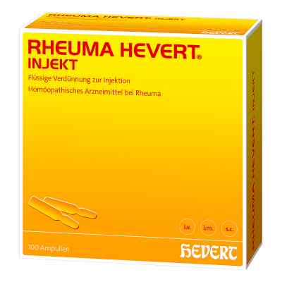 Rheuma Hevert injekt Ampullen 100X2 ml von Hevert-Arzneimittel GmbH & Co. K PZN 05559976