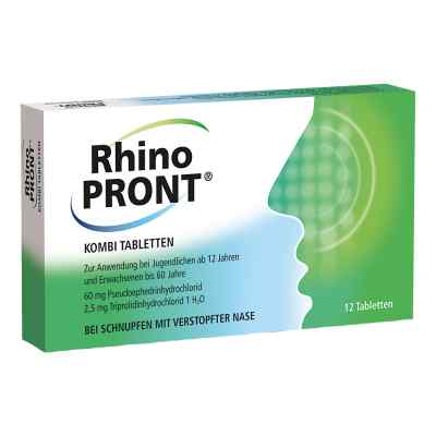 Rhinopront Kombi Tabletten 12 stk von Recordati Pharma GmbH PZN 07387611