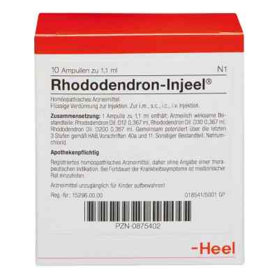 Rhododendron Injeel Ampullen 10 stk von Biologische Heilmittel Heel GmbH PZN 00875402
