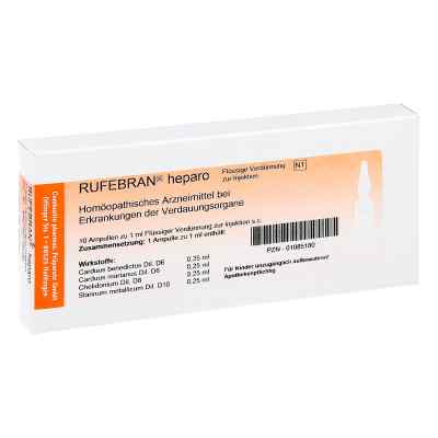 Rufebran heparo Ampullen 10 stk von COMBUSTIN Pharmazeutische Präpar PZN 01085180