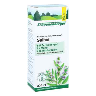 Salbei Saft Schoenenberger Heilpflanzensäfte 200 ml von SALUS Pharma GmbH PZN 00700105